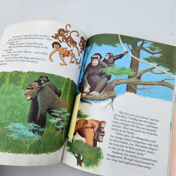 Vintage Disney Book Animals and Their Babies Walt Disney 1983 hardcover Jungle - Picture 9 of 14
